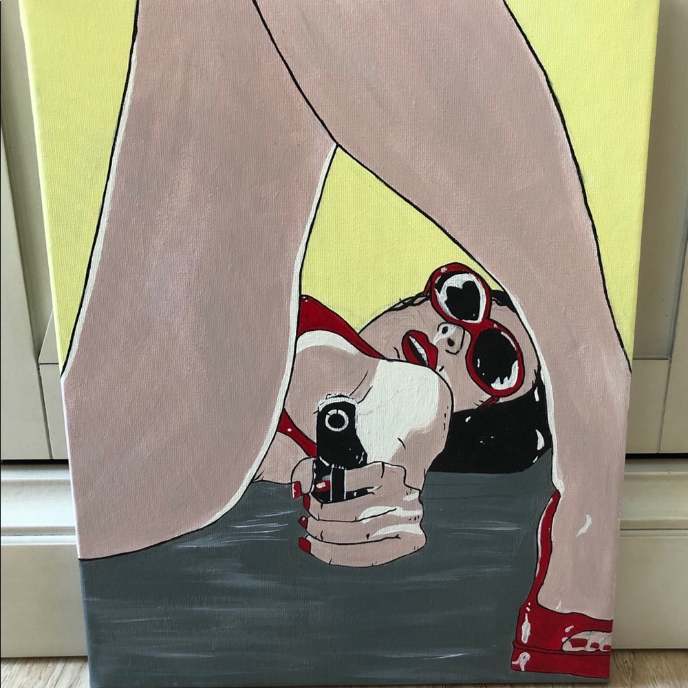 Acrylic canvas painting